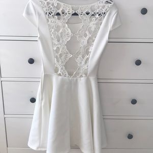 Never Worn White Open Back Dress